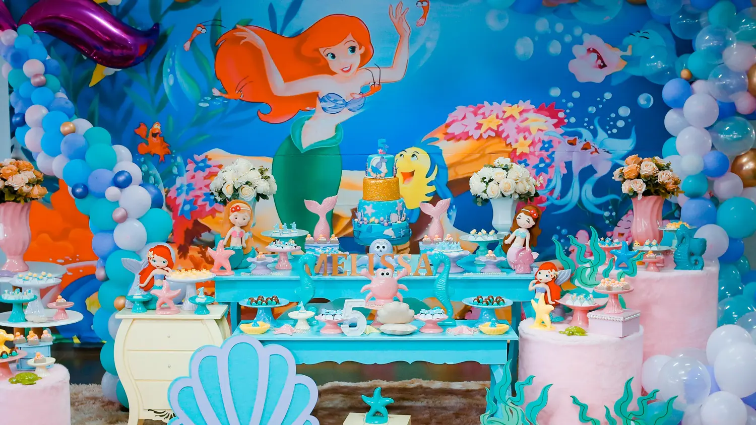 Kids corner party setup